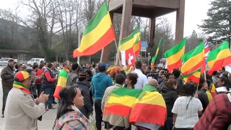 Ethiopian Peaceful And Historical Demonstration In Geneva United