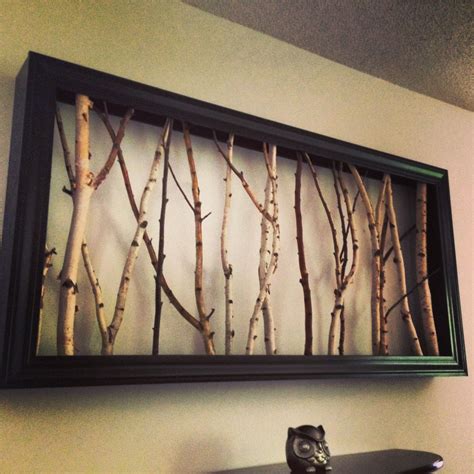 Picture Frame With Tree Branches Идеи для украшения Интерьер Декор