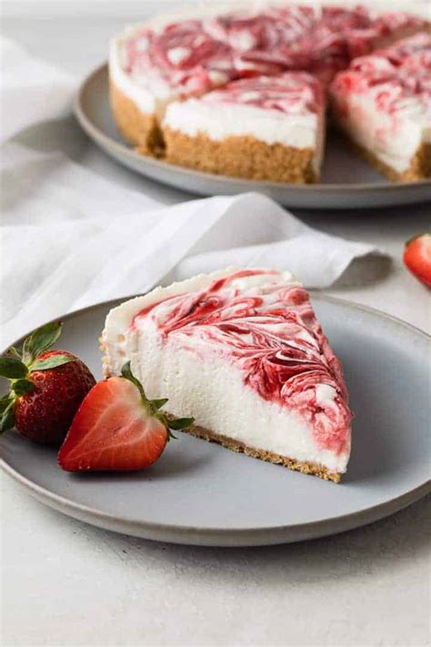 No Bake Strawberry Cheesecake Recipe Baked By An Introvert