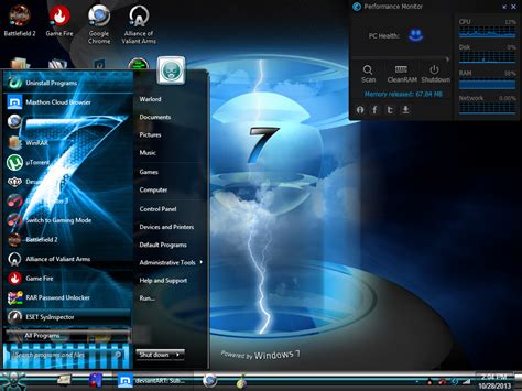 Download New Blue Windows 7 Themes Visual Style Cool