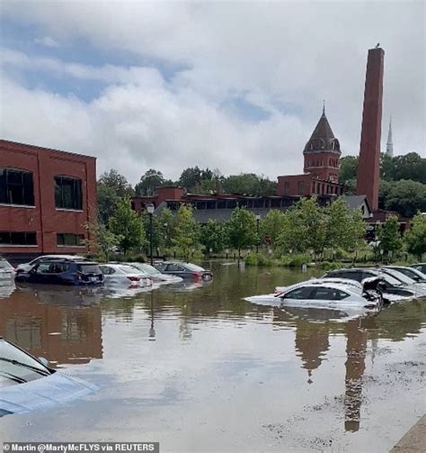 East Coast Storms Massachusetts Flooding Submerges Cars And A Tornado