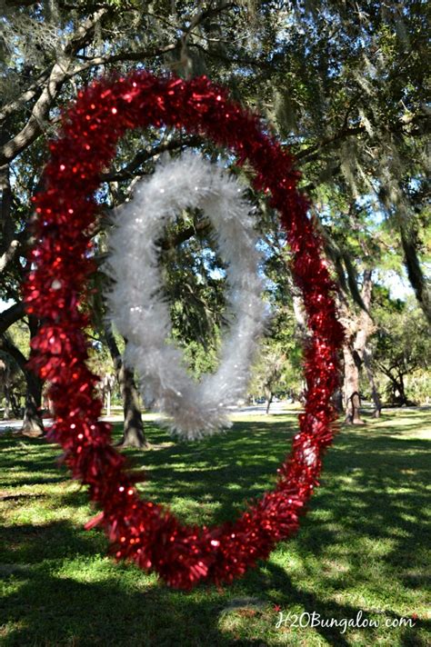 Real reindeer giant baubles and a giant reindeer. DIY Large Outdoor Christmas Tree Ornaments