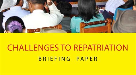 Briefing Paper Challenges To Repatriation