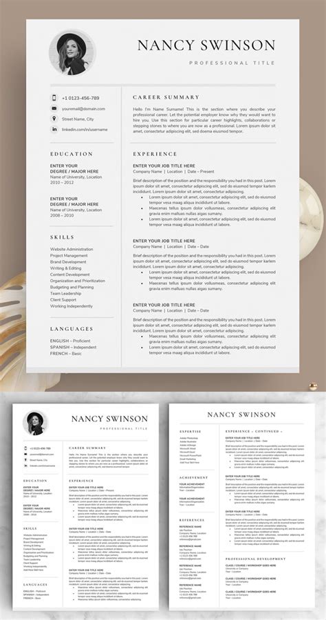 Printable experienced graphic designer resume. 50 Best Word Resume Templates Of 2020 | Design | Graphic Design Junction