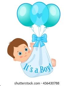 Baby boy thinks cartoon vectors (73). Its a Baby Boy Images, Stock Photos & Vectors | Shutterstock