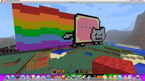Minecraft Nyan Cat House Day2 Pic 1 By Ghostriderwolf On Deviantart