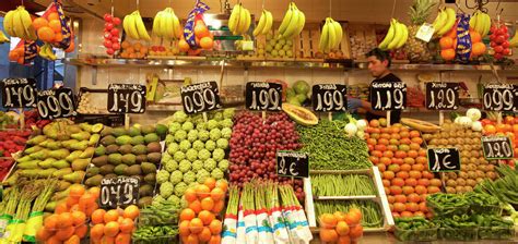 Mulbarton fruit & veg market ⭐ , republic of south africa, springs: Fruit and vegetable stall in La Boqueria food market ...