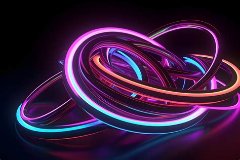 Dynamic Neon Lights Purple Glow Graphic By Ranya Art Studio · Creative