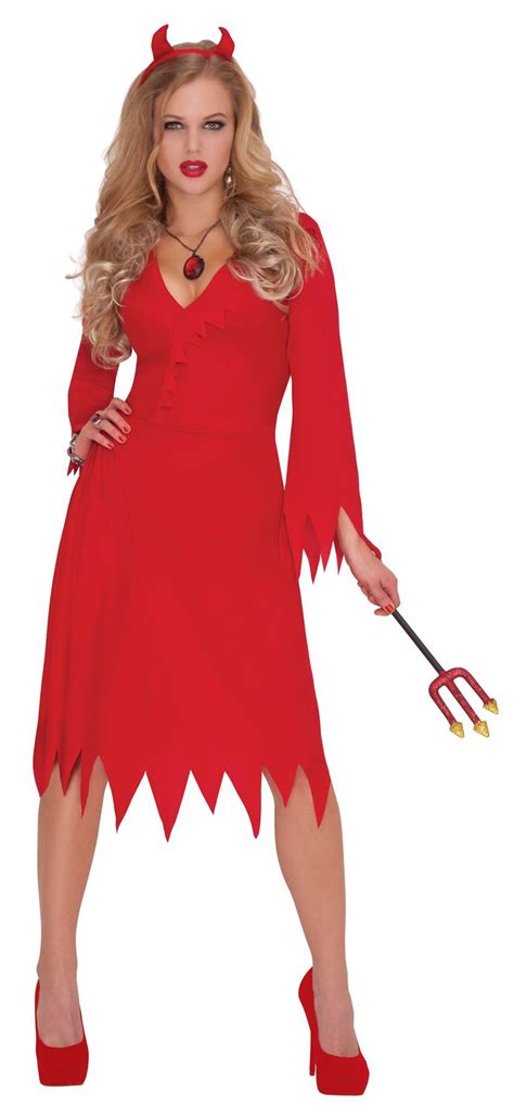 Adults Womens Sexy Red Hot Devil Halloween Fancy Dress Costume Ebay