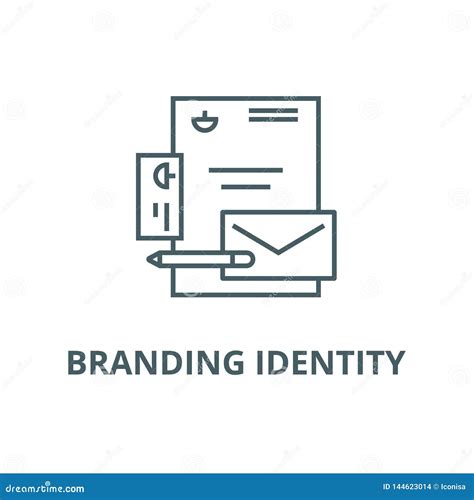 Branding Identity Line Icon Vector Branding Identity Outline Sign