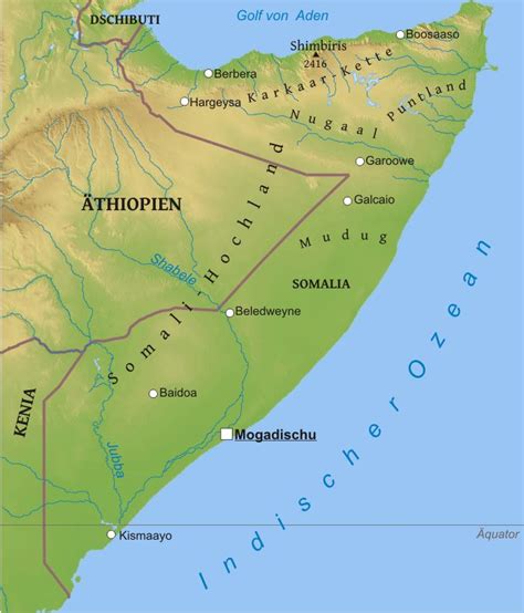 The earliest inhabitants of cameroon were probably the baka ().they still inhabit the forests of the south and east provinces. Karte von Somalia - Freeworldmaps.net