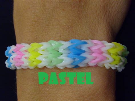 Bracelet Elastique Pastel Monstertaill Rainbow Loom Bands Tuto
