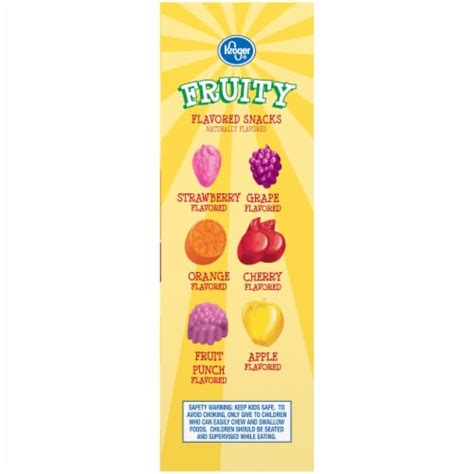 Kroger® Fruity Naturally Flavored Fruit Snacks 22 Ct 08 Oz Qfc