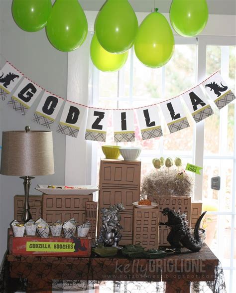 Godzilla Godzilla Party Godzilla Birthday Monster Birthday Parties