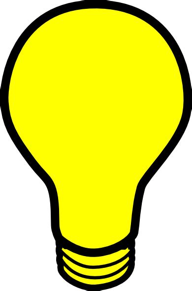 Yellow Light Bulb Clip Art At Vector Clip Art Online