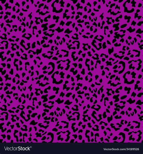 Purple Leopard Print Background Animal Seamless Vector Image