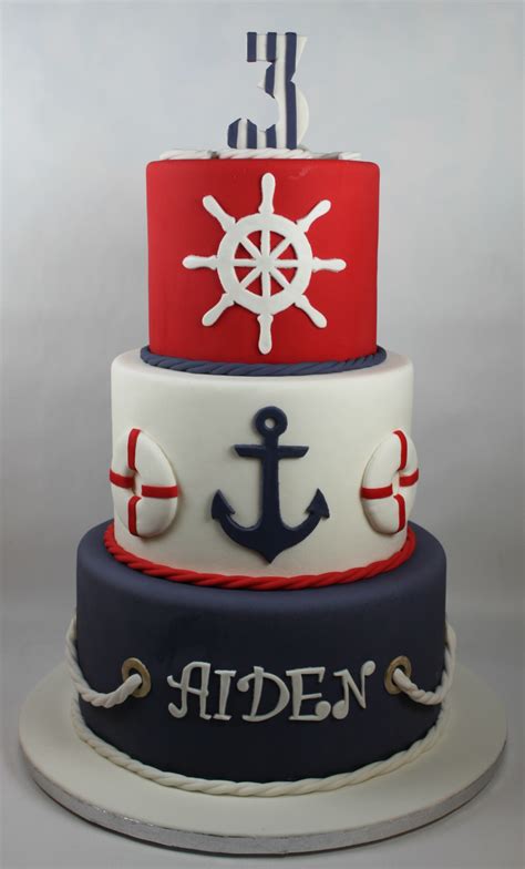 Nautical Birthday Cake Lil Miss Cakes
