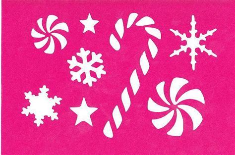 Maybe you would like to learn more about one of these? Stencil Christmas Candy Cane Snowflakes Winter Stars | eBay