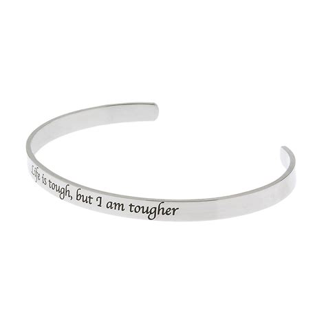 Life Is Tough But I Am Tougher Inspirational Bracelet Etsy