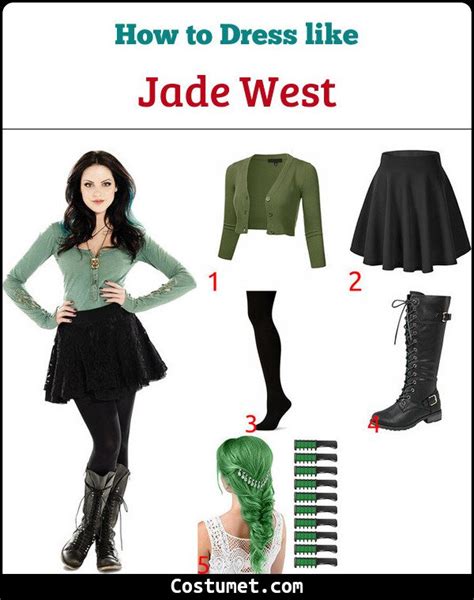 Jade West Victorious Costume For Cosplay Halloween 2022 Girl Group