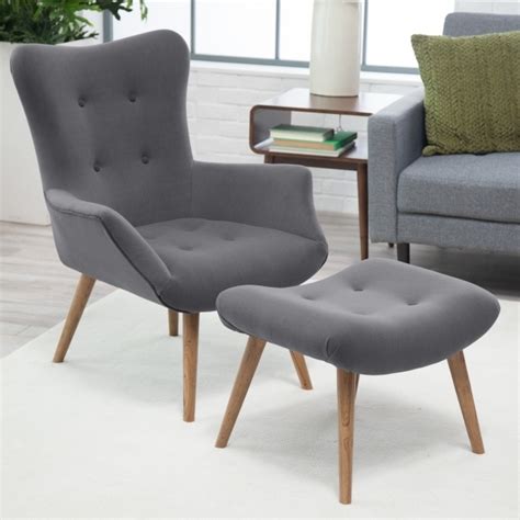 These chairs will bring your small space to life. Grey Small Accent Chairs With Arms And Ottoman By Ashley ...