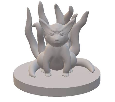 Kurama Kyubi Naruto 3d Print Model By 3dmodeldesigner