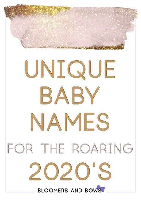 Unique Baby Girl Names For 2020 Bloomers And Bows