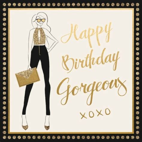 Happy Birthday Gorgeous Greeting Card 16cm