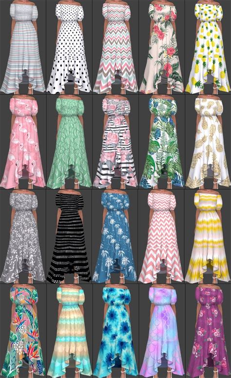 Annetts Sims 4 Welt Sentate Dresses Recolors Part 1