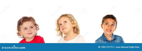 Pensive Children Imagining Stock Image Image Of Lifestyle 198112719