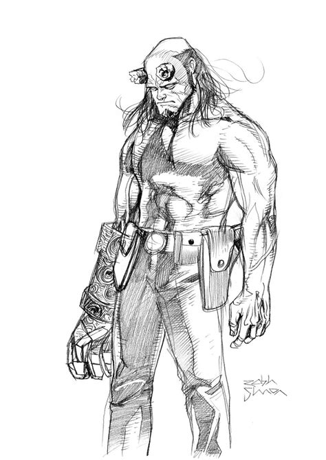 Hellboy Sketch By Robinsimonng On Deviantart