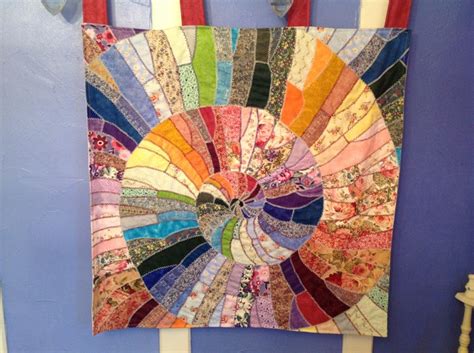 A Patchwork Quilt Inspired By An Ammonite Pattern Art Art Quilts