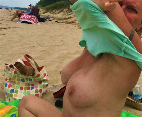 Brave Wife Braless Topless At Dunes September 2019 Voyeur Web