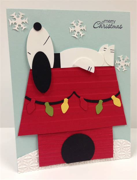 Card making punches available at scrapbook.com. Snoopy Christmas Punch Art Stampin' Up! Card Kit (5 cards ...