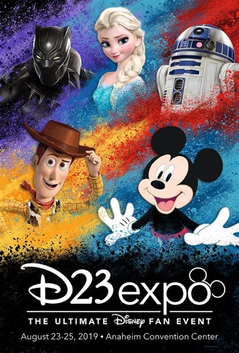 100 Disney D23 Expo 2022 Gold Member Exclusive Poster 19 X 13