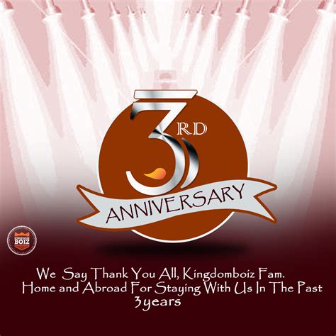 Congratulations Happy 3rd Year Anniversary To Kingdomboiz Drop