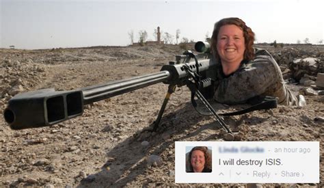 Fastest and easy online meme generator, create meme, 100000+ templates, you can upload your own foto / picture. Linda's on it | Linda Glocke / I Will Destroy ISIS | Know ...
