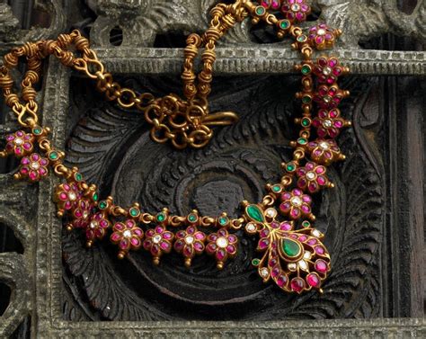 Indian Jewellery And Clothing Elegant Temple Ruby Jewellery From Arnav