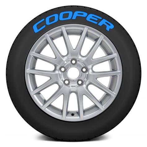 Tire Stickers® Coop 1921 1 4 B Blue Cooper Tire Lettering Kit