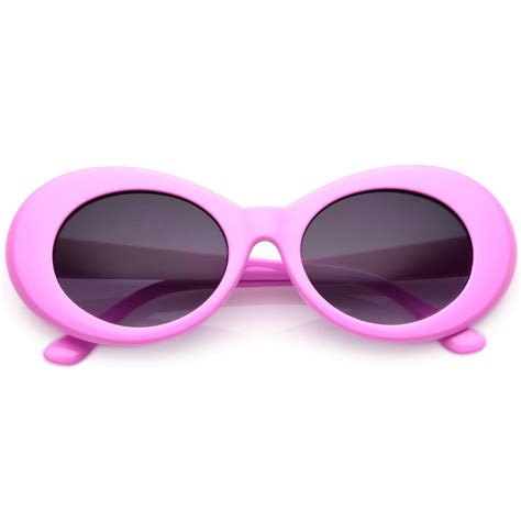 colorful retro 1990 s fashion round clout oval lens sunglasses zerouv