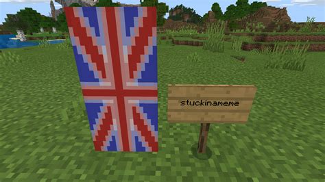 I Found Out How To Make The British Flag With Banners Rminecraft