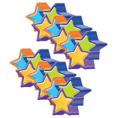 Teachersparadise Eureka Color My World Stars Assorted Paper Cut Outs