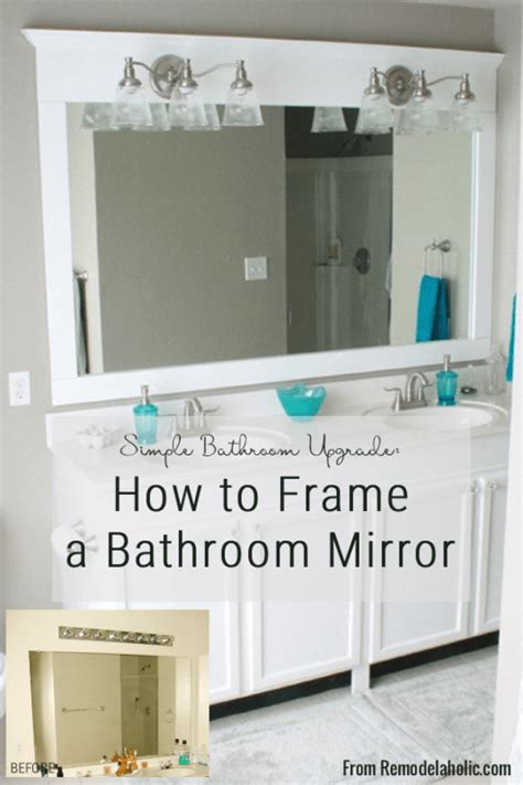 Large Framed Bathroom Mirrors