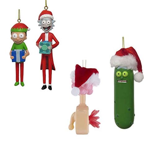Rick And Morty Christmas Ornament Set