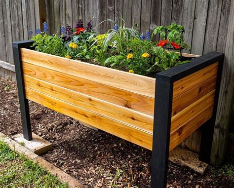 New Video This Week 💀🎥 We Built A Modern Raised Planter Box From Cheap