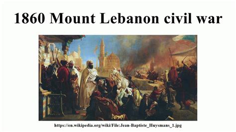 1860 Mount Lebanon Civil War Youtube