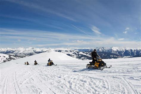 Winter Adventure In Vail Try A Snowmobiling Tour Vail Spa Condominiums