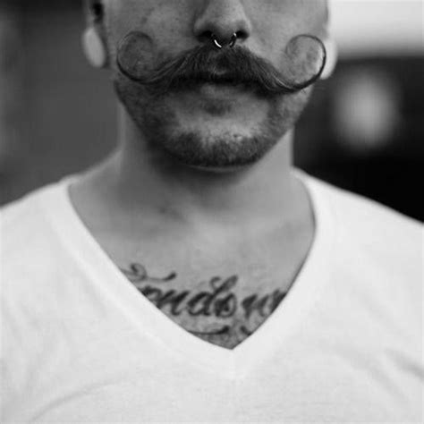 Septum Piercing And Outstanding Moustache Moustache Mustache