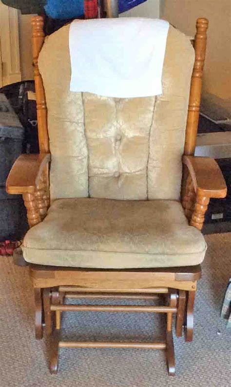 Modern tufted wingback convertible rocker wooden baby glider chair linen upholstered rocking chair. Fixing Squeaky Wooden Glider Rocking Chairs Tips | Tom's ...