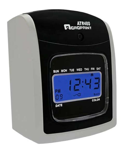 Atr480 Totalizing Time Clock Bundle Acroprint